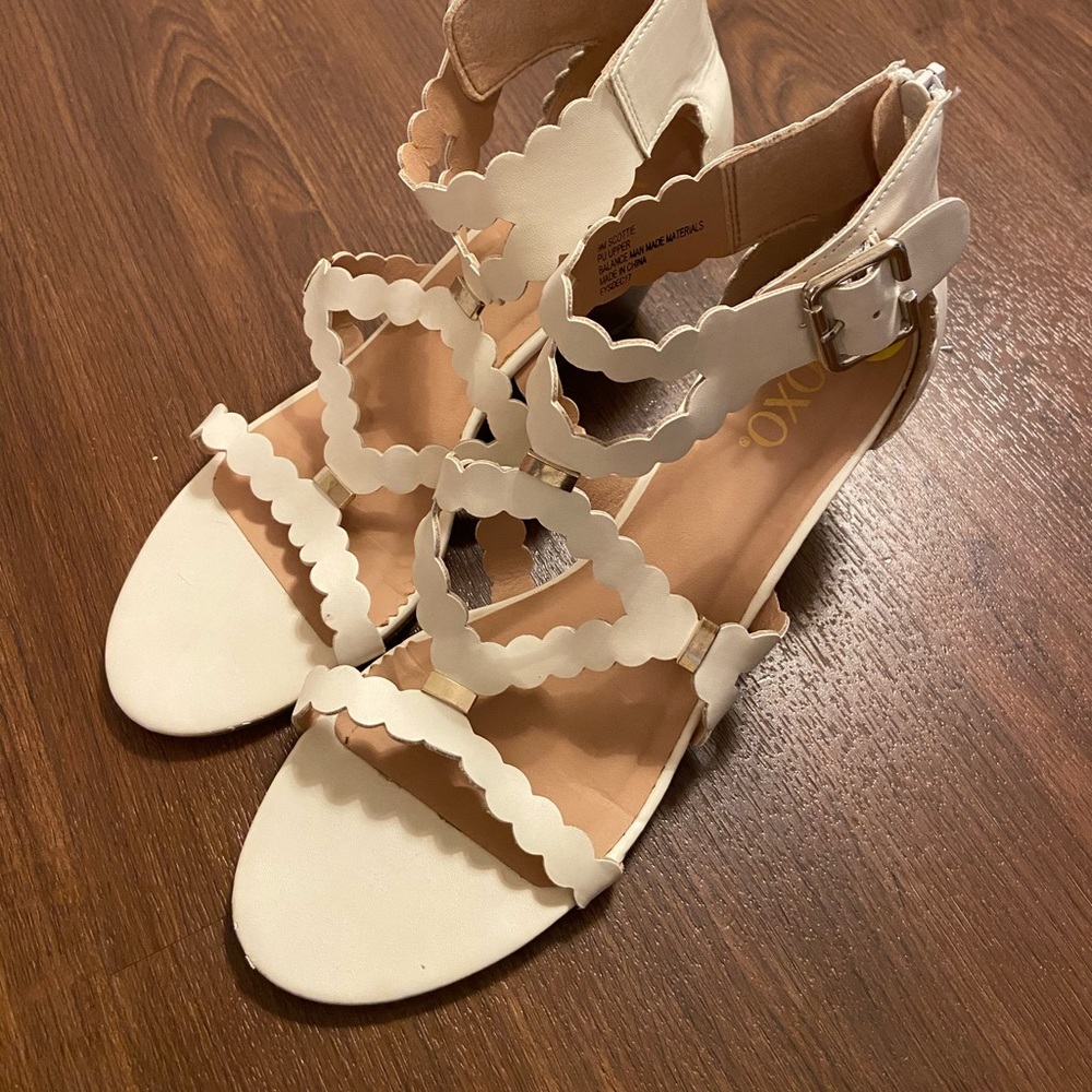 White Summer Wedges